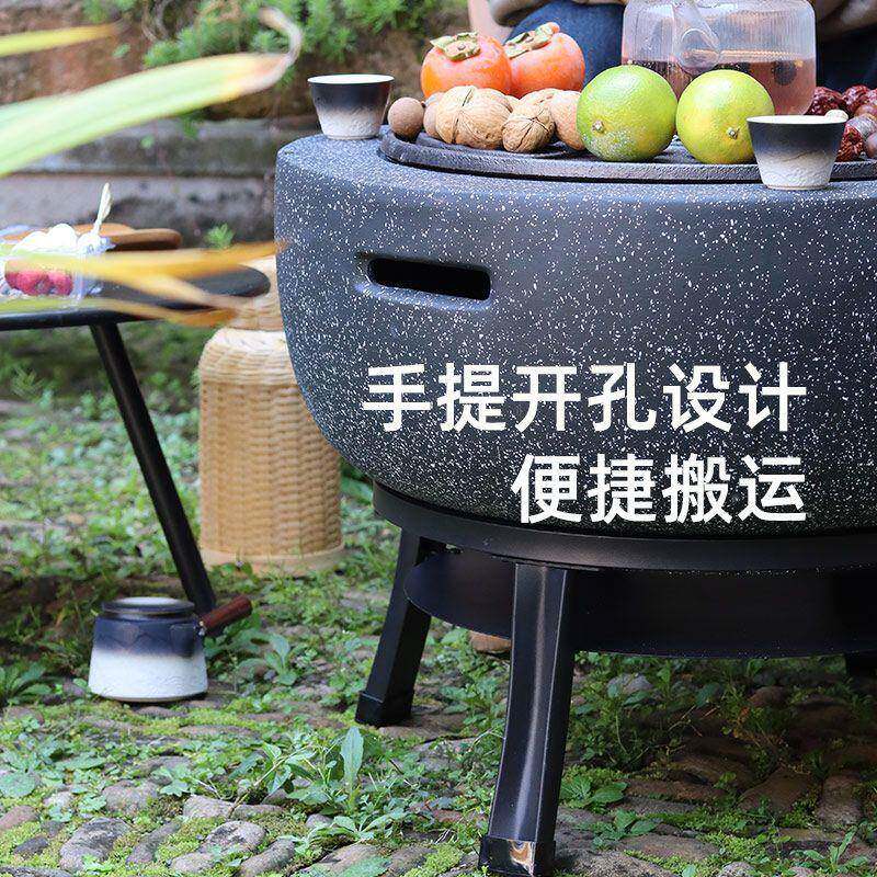 炉户外煮茶烧烤炉子室内火院火炉庭木炭暖炉炭盆7PGfbNh6火家用围