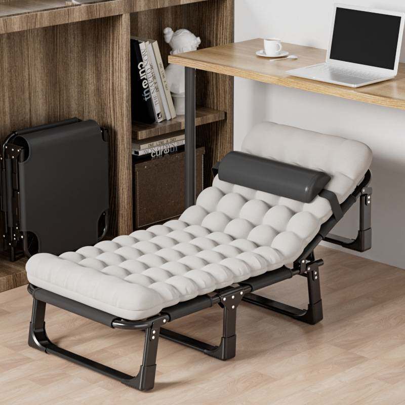 轻便折叠床单人床可坐家用成人午休躺椅办公室床行便携小巧跨境