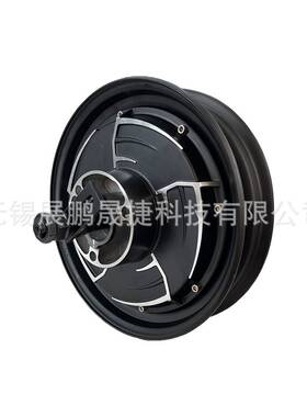 QSMOTOR全顺10寸四代瓦片1500W40H碟刹16轴48V-96V竞技版电机