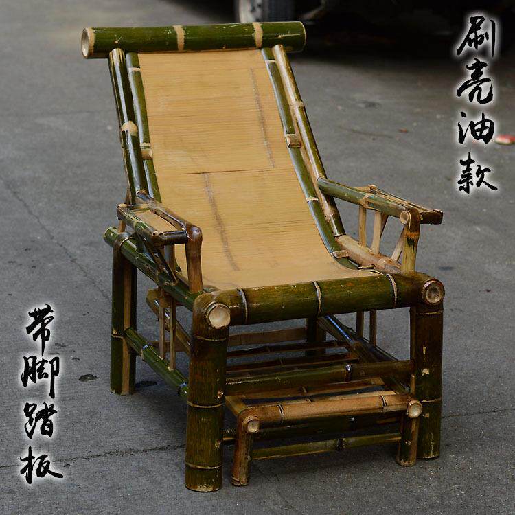 竹竹躺椅老人椅送坐竹制品椅子靠背椅竹沙发传台统阳田KNV园垫椅
