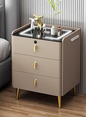 床床头柜智能卧室NQD-6简约现代款无线充电网红新音三色灯箱指纹