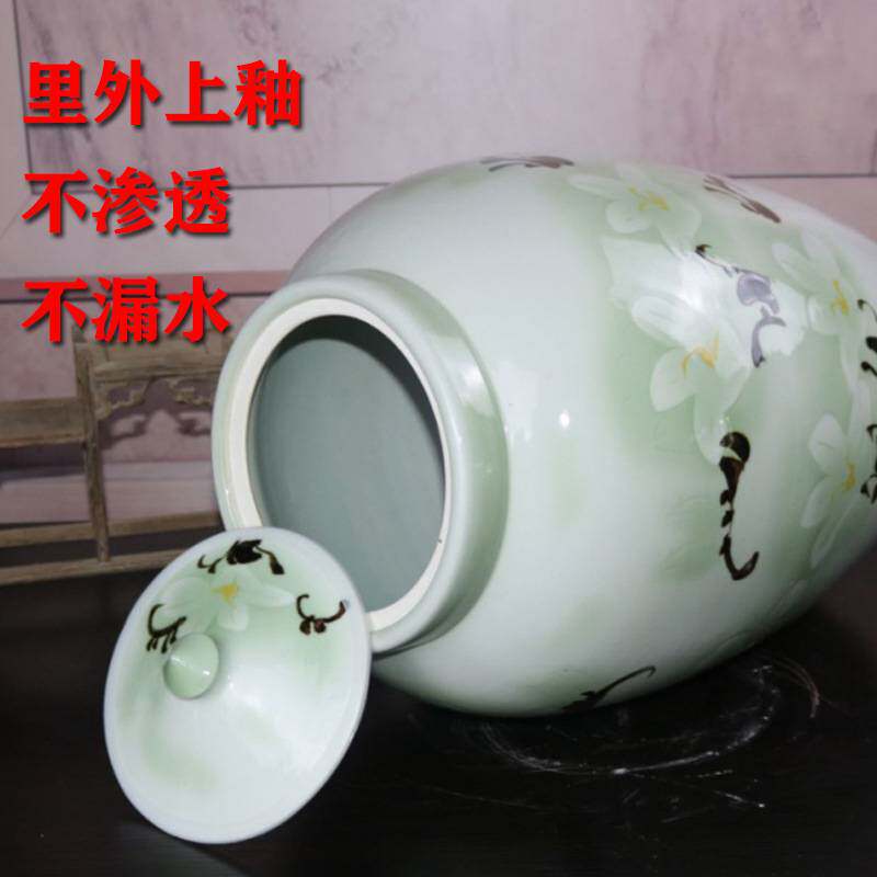 景德镇陶瓷米缸50斤装100斤米桶家用储物罐大容量