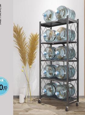 免安装折叠物架落式多层厨房烤箱地架LEK置微波炉储纳物移动收放