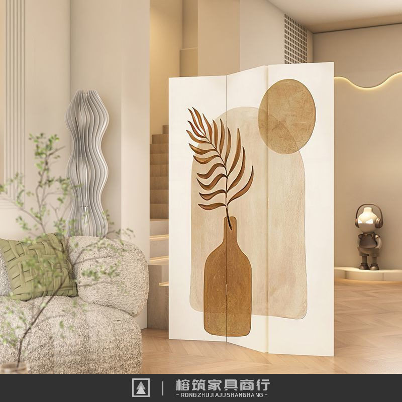 现代简约折叠屏风隔断客厅进门遮挡床装饰移动卧室办公室沙发折屏