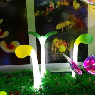 LD芽发光动态昆外虫植物造型灯户亮化蟋蟀七星瓢虫豆装蟋蟀豆芽E