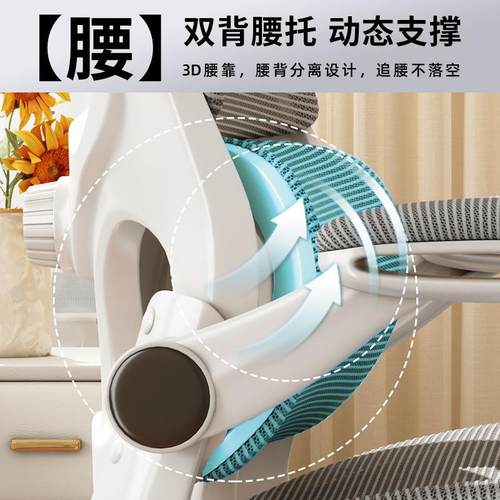 体学椅腰电脑椅舒适久护坐家用工办公椅职员会议办公室座925人椅