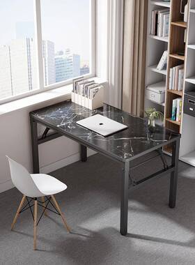 桌子长方电舍形折叠书桌家用简易宿办公脑LDJ桌户窄条桌便携外摆