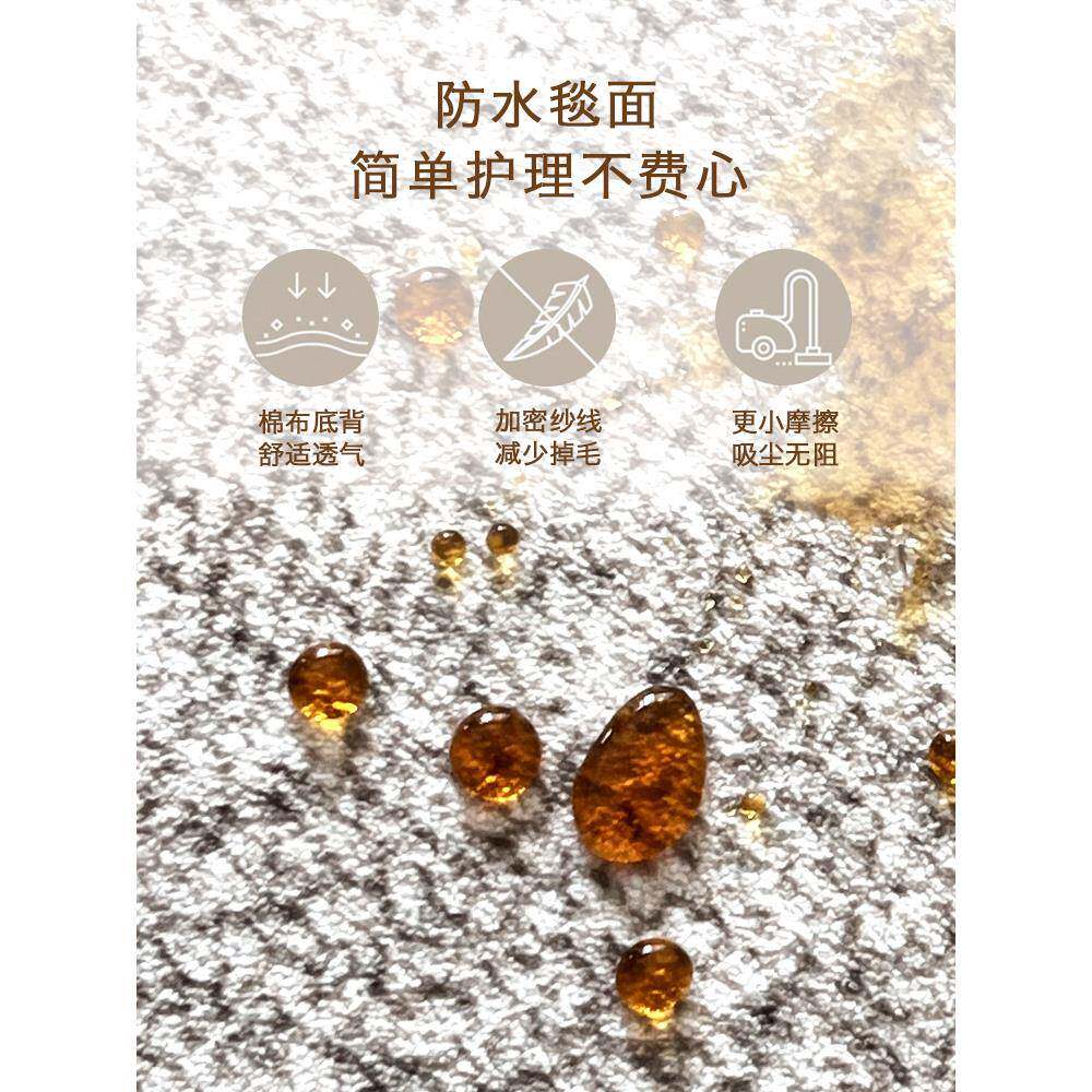 ?中古风地客厅美式复2025F78J79TM新水款深色古主卧室床尾毯地垫