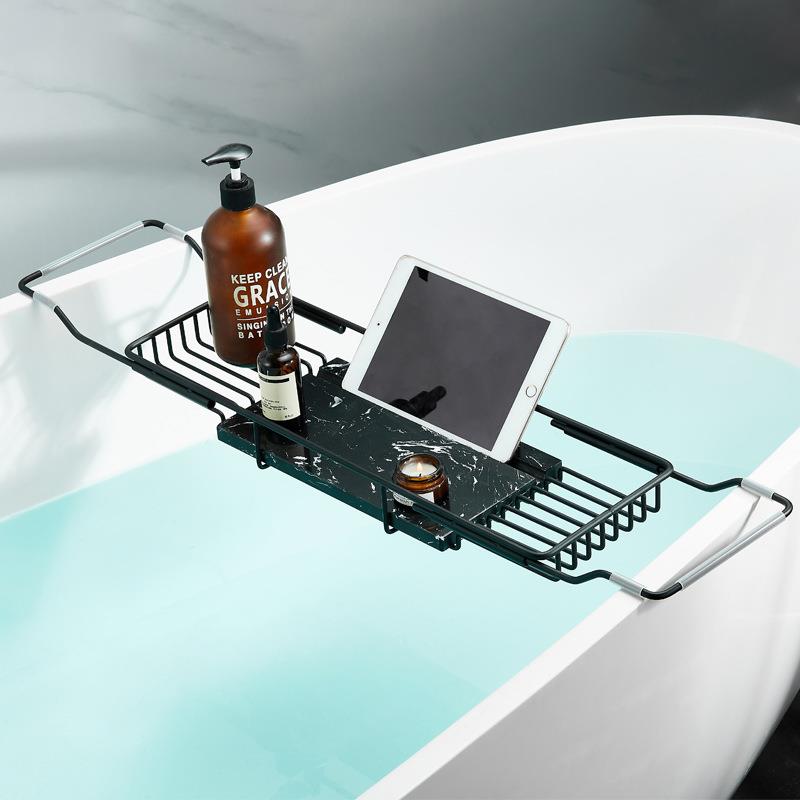 伸多功能浴缸置物架卫生间泡澡伸缩浴缸室浴架沐子缩浴台不锈钢收