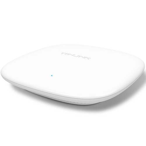 TP-LINK 圆形450M吸顶式无线AP 标准PoE网线供电 家用商用企业