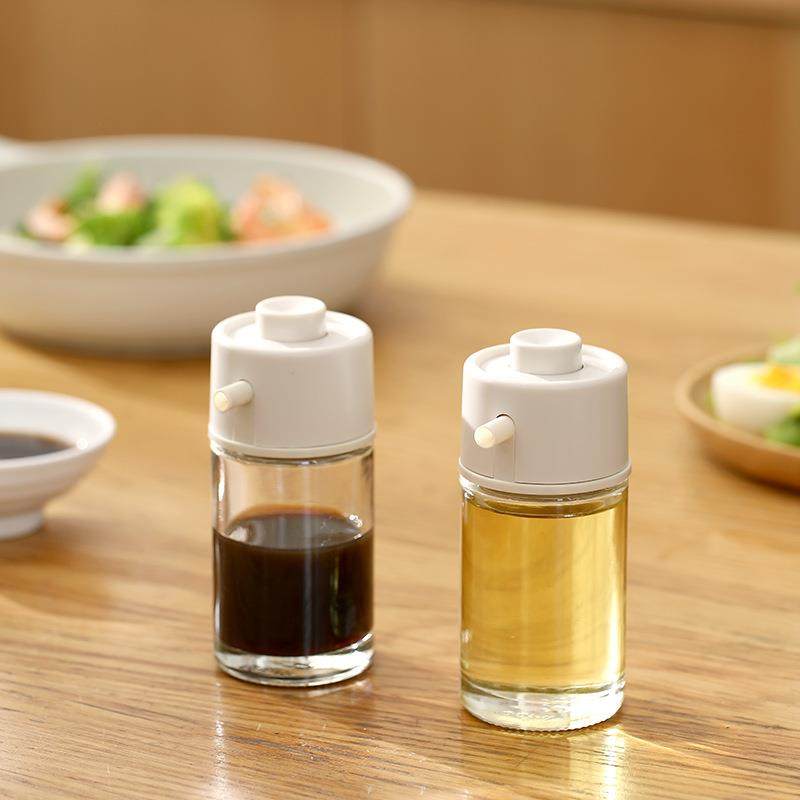 调料醋瓶家用油瓶酱瓶日式香分小不挂油罐玻厨璃油壶ltao1004油装