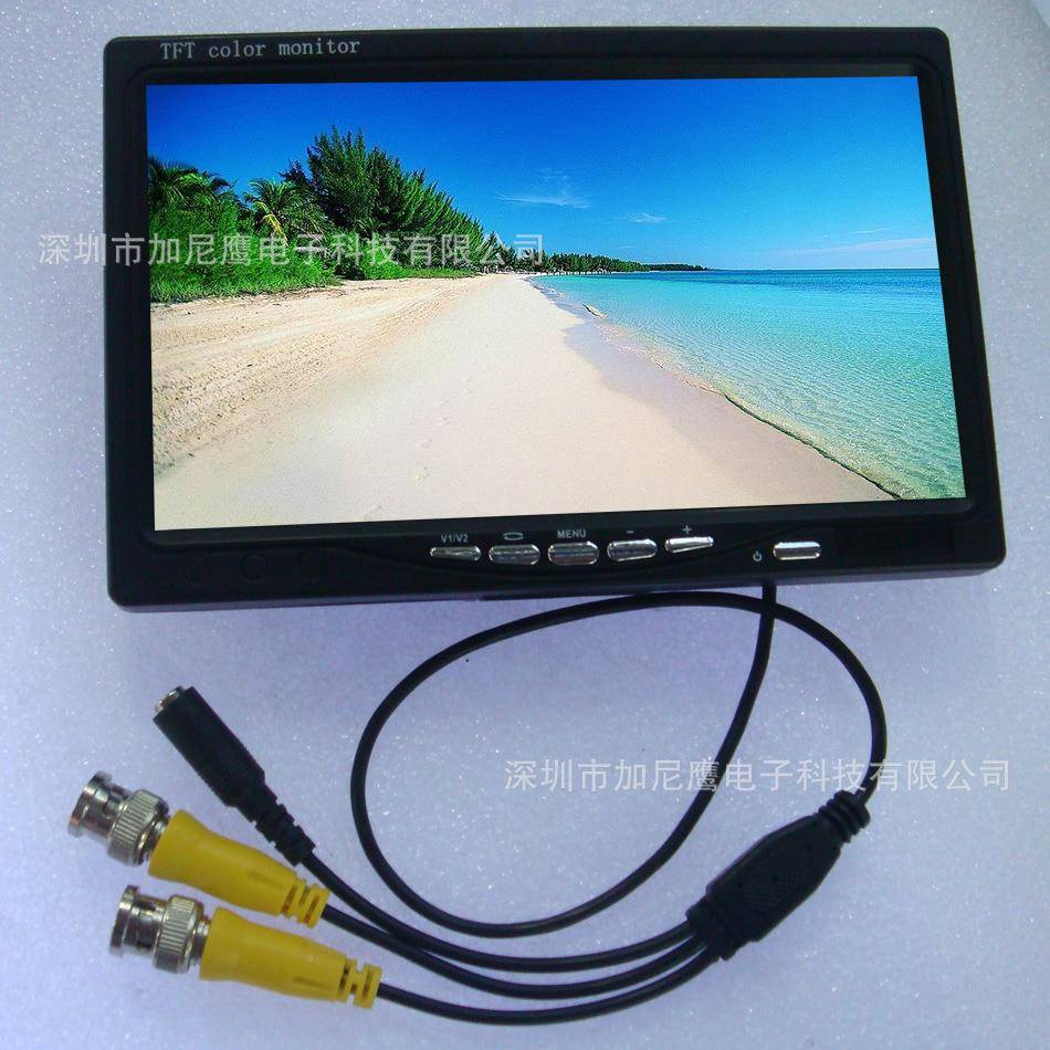 工1507寸显示器BNC头接高清业打监控屏焊机贴片机印机液晶屏
