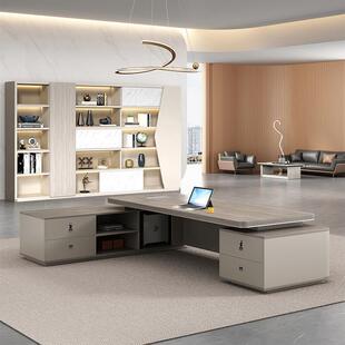 板办公桌椅组合经理桌总裁老桌公家具大班台烤漆办板桌老简BK9513