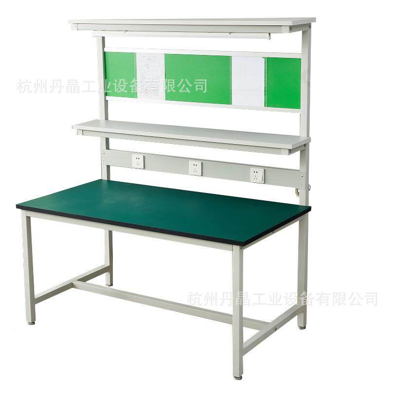 台防静电工作带灯铁架打包台车间维台生产修961桌流水线桌子线工