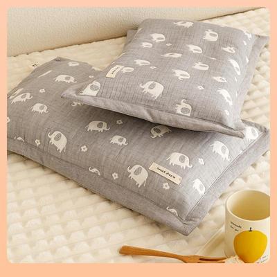 纯三层纱布儿加厚枕套吸汗Fh(h(^l&枕头套30X450/40x60棉/8童x74