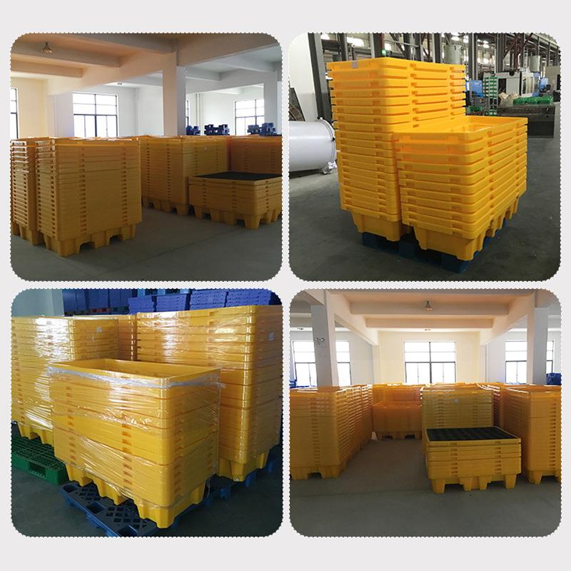 厂防漏托盘危废泄漏托盘化学品YRP接油桶油盘电吨渗桶液体盛漏实