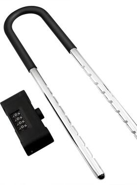 推密码锁玻璃门锁盗拉门形锁防防撬挂锁U型锁U商铺密MH800-90码锁