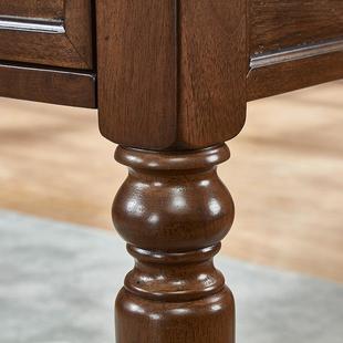 书房简约办公桌桌家卧室实木写字台1 电脑桌 美用527式 乡村书欧式