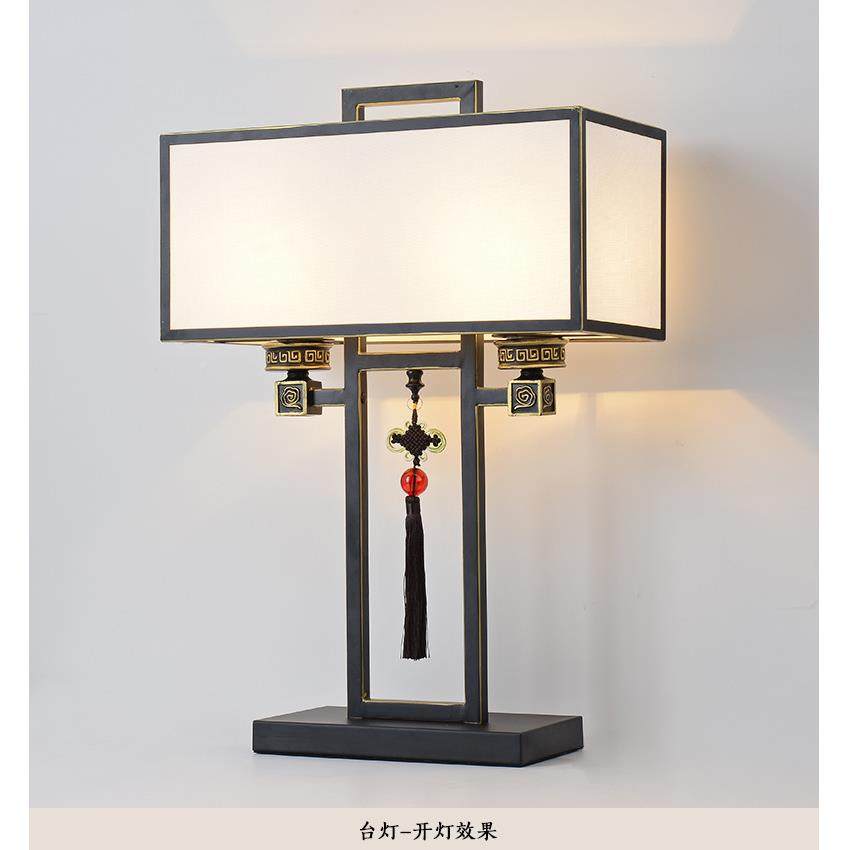 护眼风中客厅落地L2027灯 铁艺新床头台灯 式酒店墅客别厅书房卧