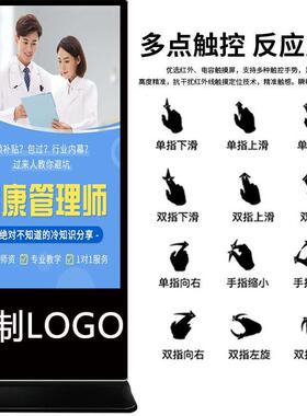 3/5/55/65810寸立式0广告液4晶网络显示屏智能落地触摸查询机一体