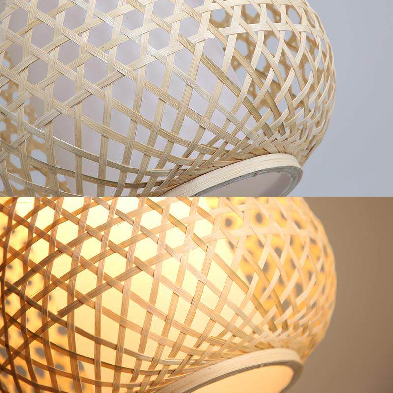 现代式饰竹编日吊灯竹艺灯具餐厅吧台竹色本灯过610道走廊藤编小,家装灯饰光源,智能吊灯,淘宝优惠券,粉丝福利购,淘宝优惠卷