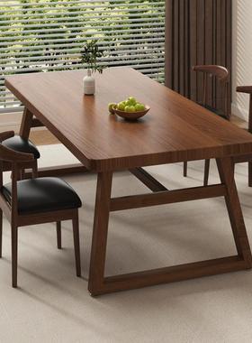 餐桌餐饮体商吃饭桌家用CWQ大板桌长方形子桌椅组合茶用桌桌一一