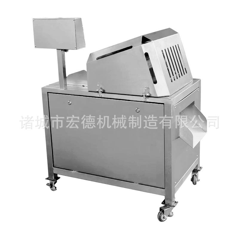 半鸡半鸭二维切块机排骨五花肉冻板数控剁块机腊味鸡鸭鹅切块设备