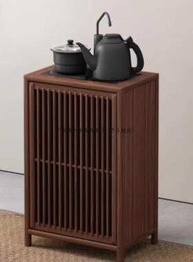 新中木式餐边柜实木茶几桌老GZL茶榆水柜客厅烧水柜一体边柜储物