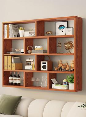 墙上书挂架置物架简现约代酒家用多层酒柜壁挂架餐厅挂柜悬式DZT书柜