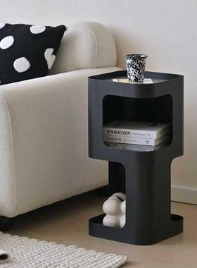 客厅艺边几物边23TF26BJ沙发旁柜边的测边柜置铁架黑色迷你角几创