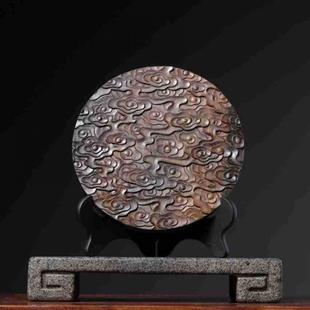 面香木摆件童弥勒摆子件雕刻工艺客厅桌品装饰品