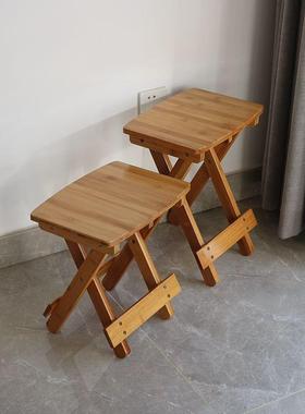 折叠凳高CQD高脚凳子折叠靠高背椅马凳扎凳省家用空间便携式折叠