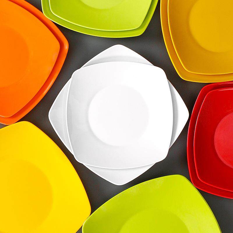 祥源美密碟胺餐具盘子形商用IFG饭饭厅方饭店盘子仿瓷塑胶盖浇快,餐饮具,盘,淘宝优惠券,粉丝福利购,淘宝优惠卷