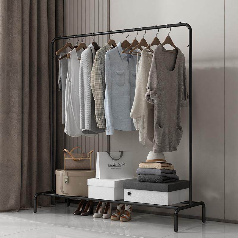 简挂易衣帽架落地室内架衣架卧室衣收纳子家用晒JGE衣架宿服舍凉