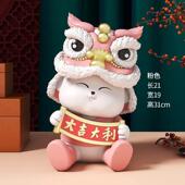 创关新意中式 醒狮柜RWS兔吉祥摆件家居客厅酒柜电视柜玄书桌面装