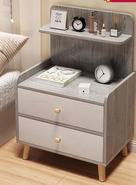 床头柜简型约现代家卧用WMO室小床边柜出房租用简易储物
