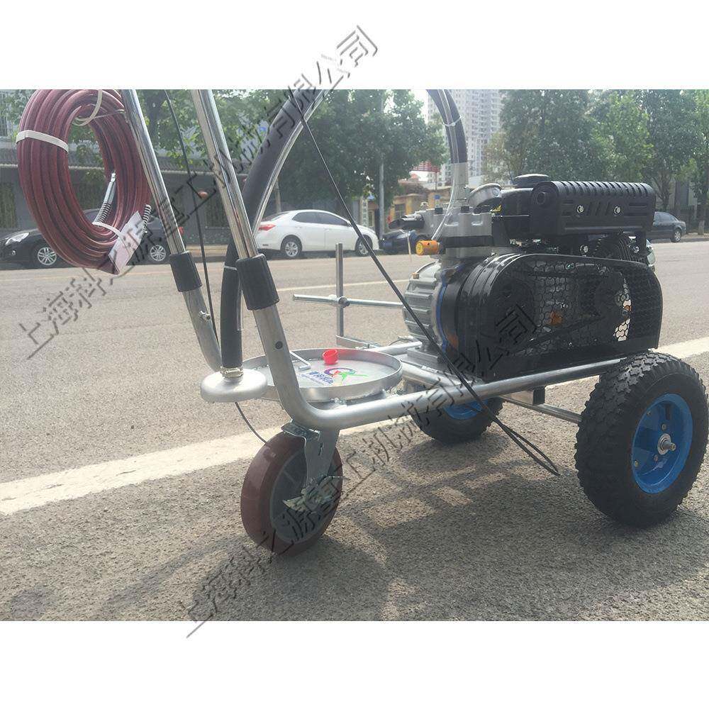 手备推式冷喷划机 790小型塑胶跑道划线线设 半动自马路冷喷画线