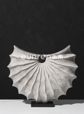 居新中式意艺术家客厅软装饰品摆件样板房间关TB-64247售楼处玄创