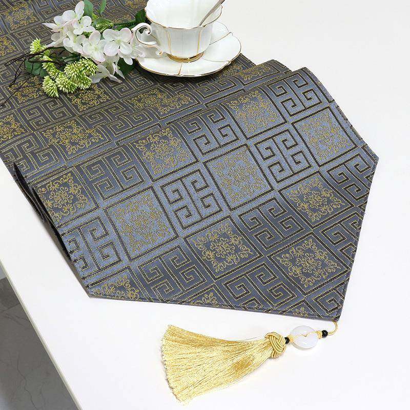 205新2现代格子台布新中式George-2桌旗桌餐布茶几布电款视柜盖布,居家布艺,桌旗,淘宝优惠券,粉丝福利购,淘宝优惠卷