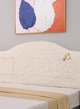 欧2式床头罩套025新款半圆弧形简JMV约方不规大则异形包全防尘罩