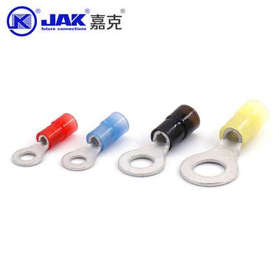 RVN2圆形尼龙绝缘端 KF02冷压端子 新能源紫铜冷压接线头KS02端子