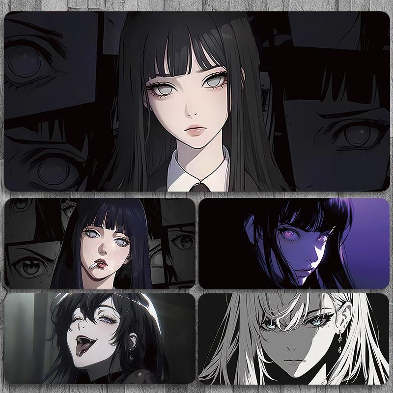 火影忍者雏田动漫鼠标垫超大高级感男生电竞游戏电脑键盘防滑桌垫