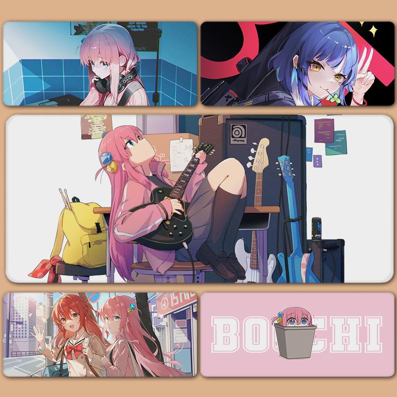 定制动漫鼠标垫超大锁边孤独摇滚波奇后藤一里伊地知虹夏山田凉