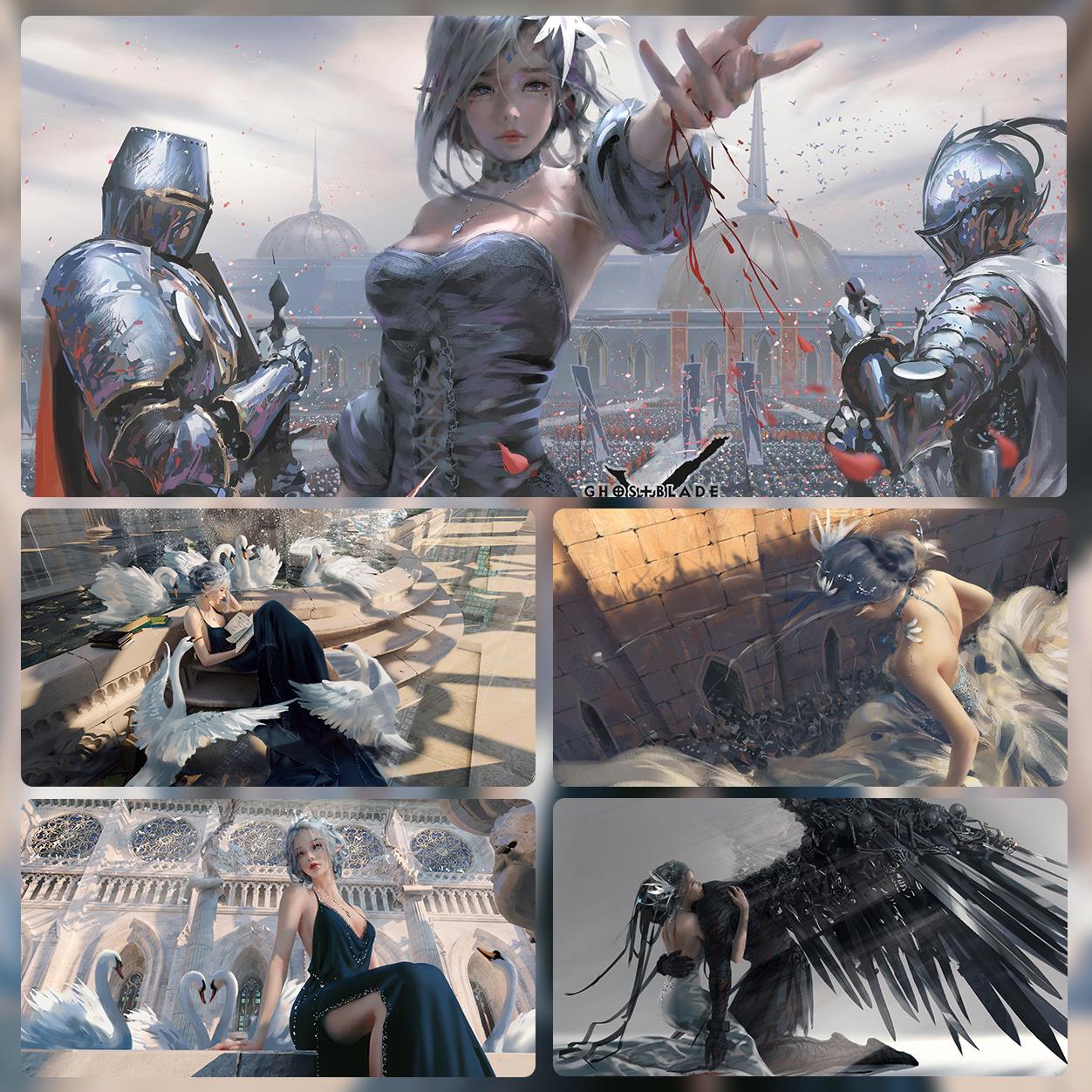 鬼灭之刃鼠标垫超大号二次元卡通动漫宿舍电脑桌办公桌桌垫耐脏