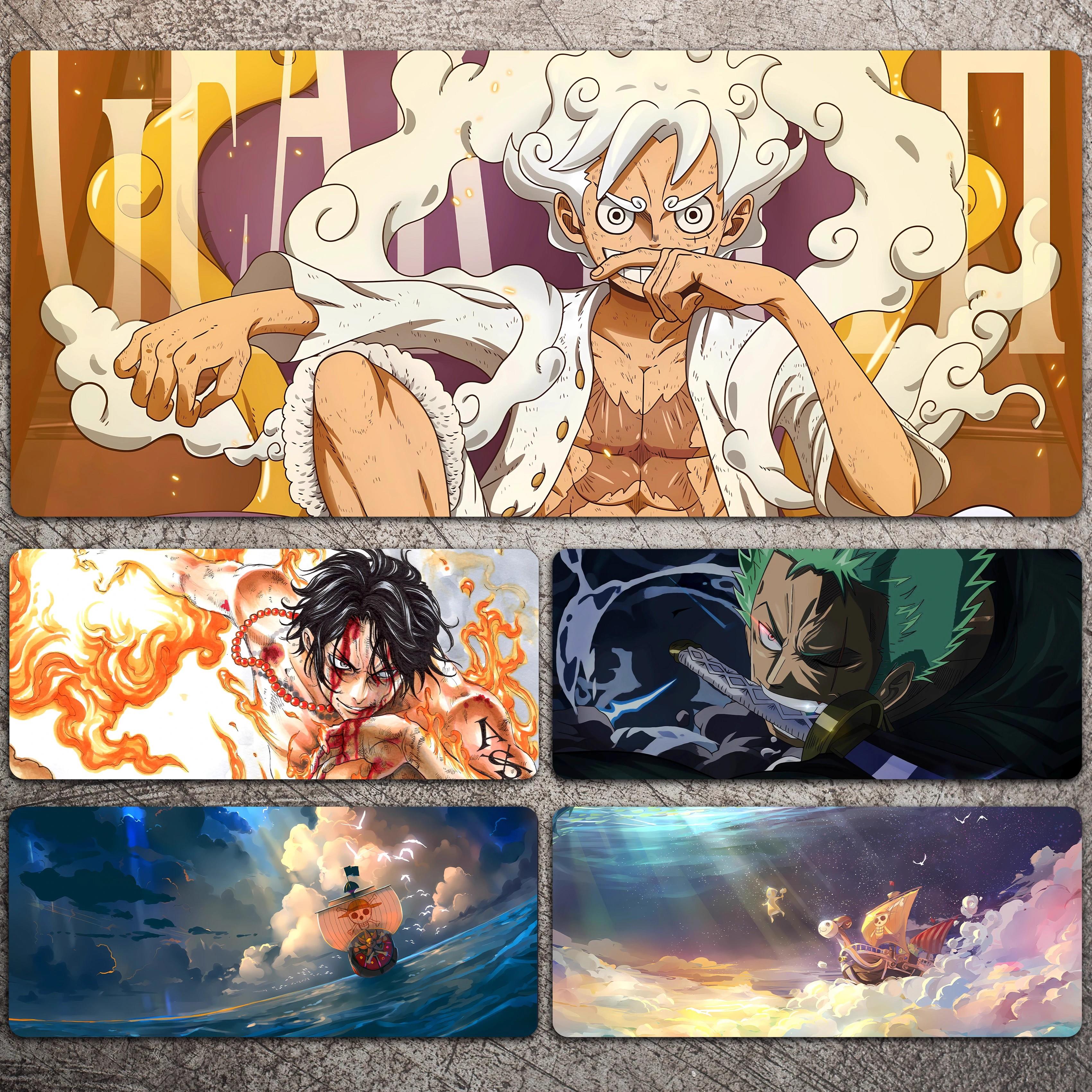 海贼王路飞动漫鼠标垫超大键盘垫子电脑桌垫子海贼王男生电竞游戏