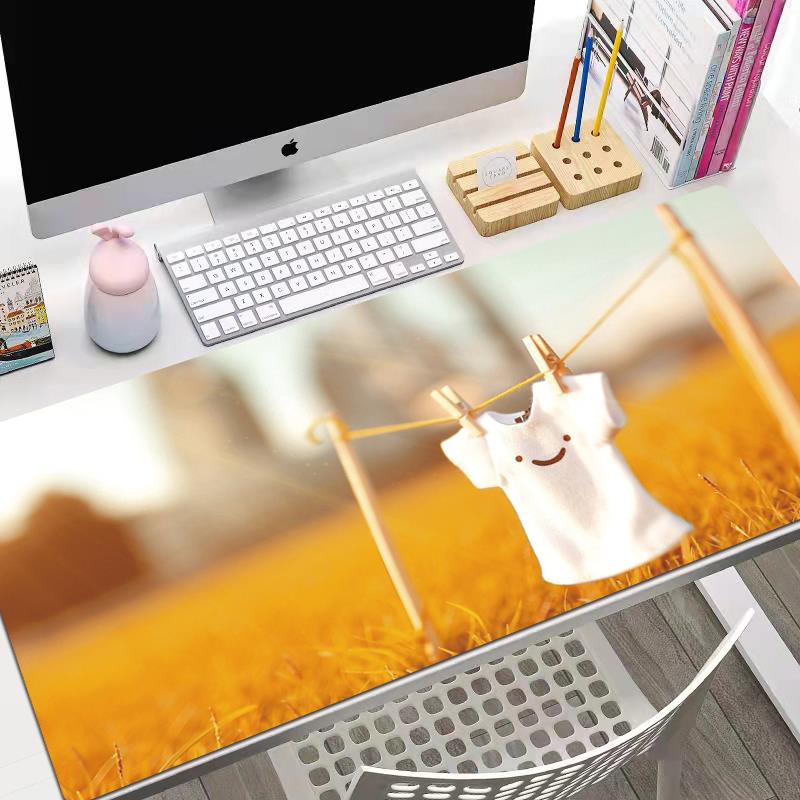 超大号鼠标垫子键盘桌垫锁边加厚创意定制电脑办公可爱女生NYT