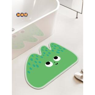 卡通浴室地垫厕所卫生间洗手间门口硅藻泥软垫子防滑吸水浴缸脚垫
