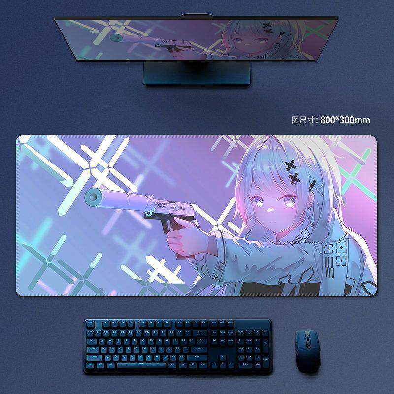 鼠标垫印花姬csgo电竞鼠标垫超大号男生游戏桌垫笔记本电脑垫宿舍
