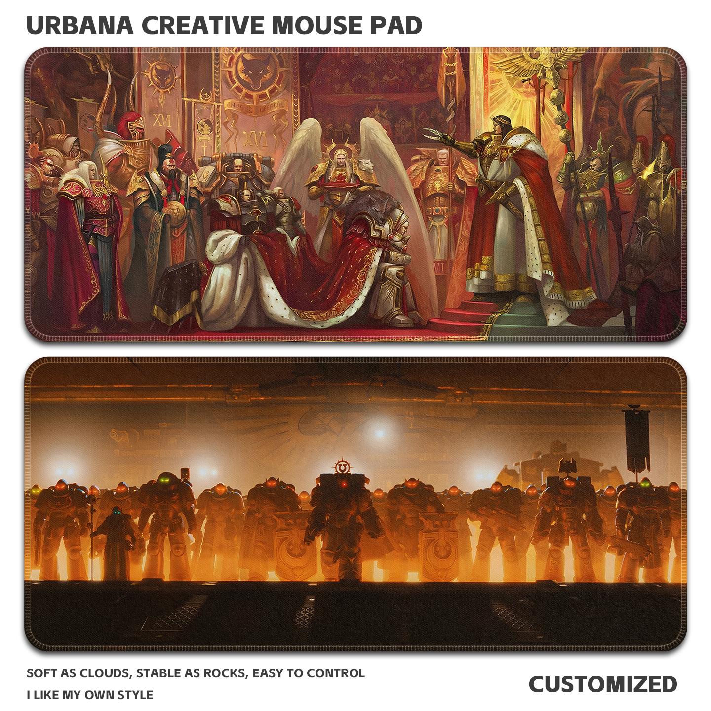 战锤40K帝皇鼠标垫超大加厚护腕电竞游戏键盘垫二次元办公室桌垫