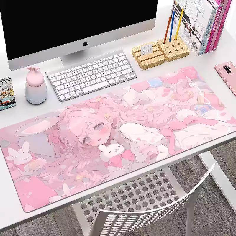 鼠标垫超大号加厚防滑笔记本电脑垫电竞键盘垫男女办公防滑锁边